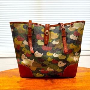 Dooney & Bourke Limited Edition Camouflage Camo Duck Dover Tote Bag